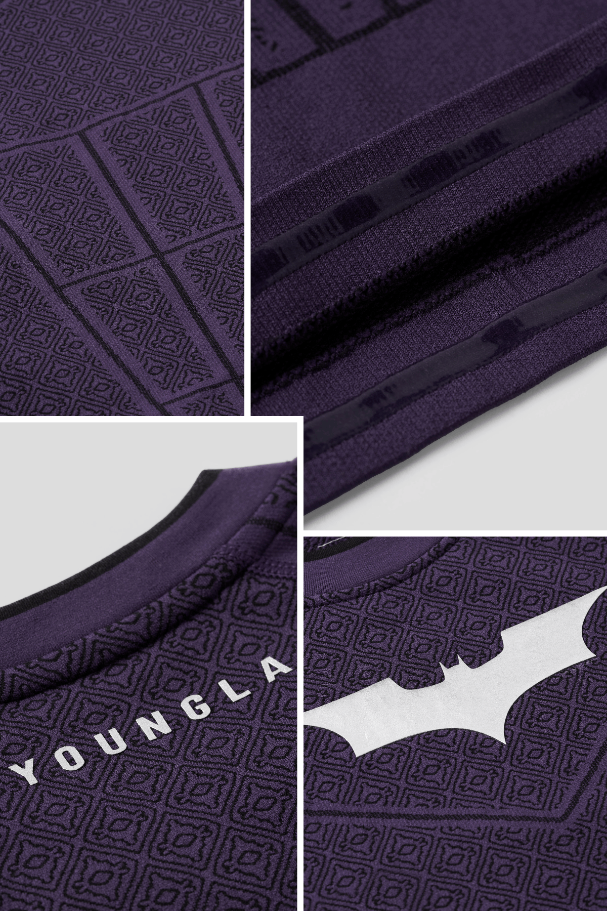 4259 - Batman Compression Tees - Purple Limited Edition